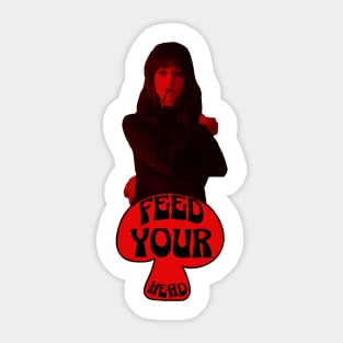 Feed Your Head (Black and Red) Sticker